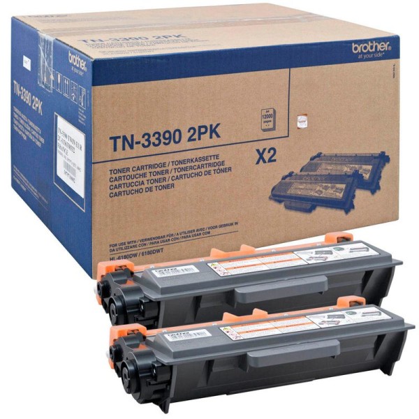 Original Brother TN-3390TWIN Toner Doppelpack 12.000 Seiten