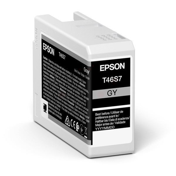 Original Epson C13T46S700 / T46S7 Tintenpatrone grau 25 ml