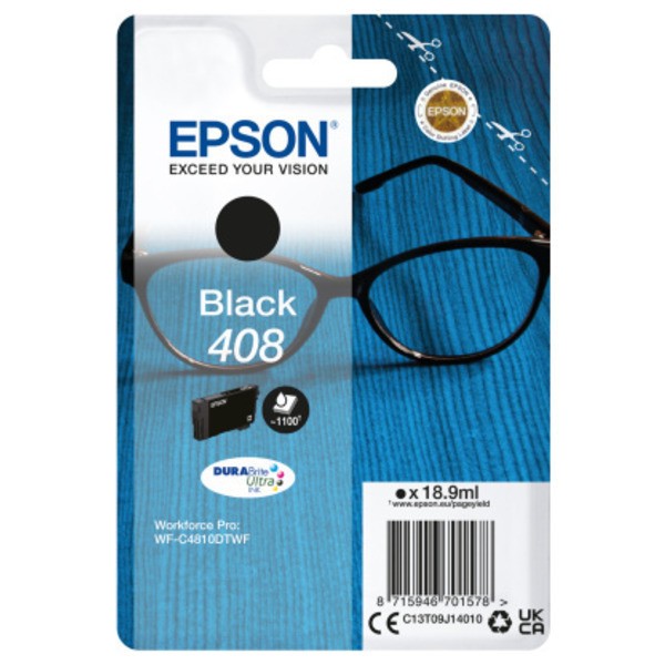 Original Epson C13T09J14010 / 408 Tinte black 18,9 ml 1.100 Seiten