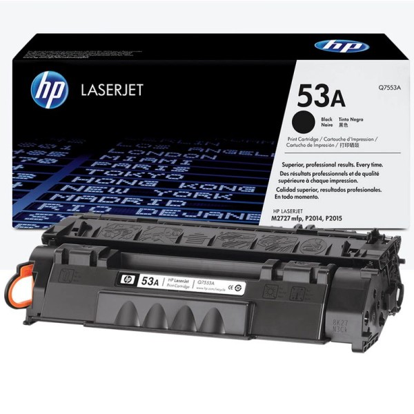 Original HP Q7553A / 53A Toner black 3.000 Seiten