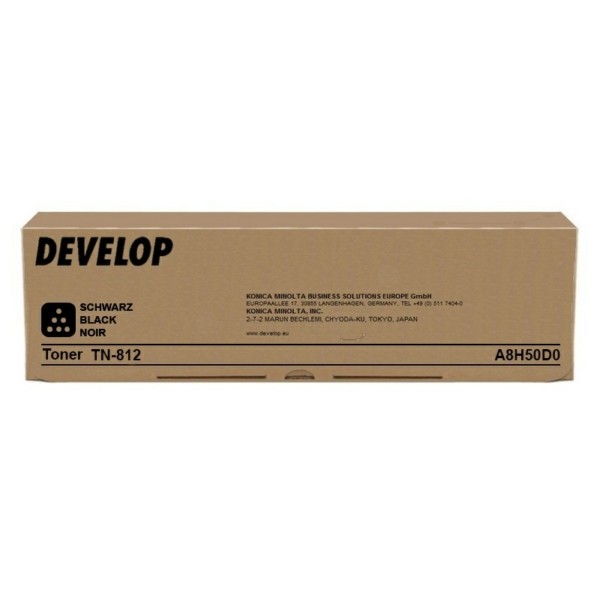 Original Develop A8H50D0 / TN-812 Toner schwarz 40.800 Seiten