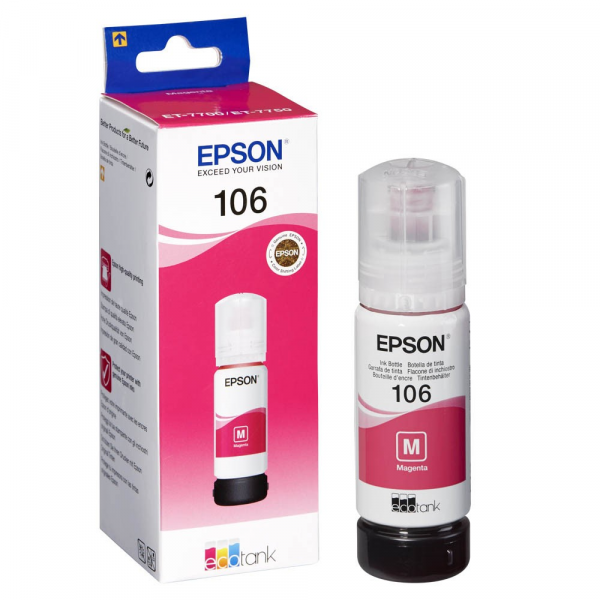 Original Epson C13T00R340 / 106 Tinte magenta 70 ml 5.000 Seiten