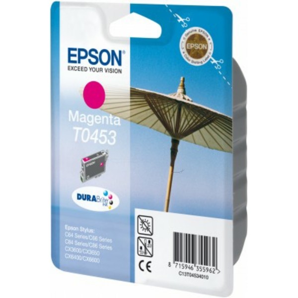 Original Epson C13T04534010 / T0453 Tintenpatrone magenta 8 ml 250 Seiten