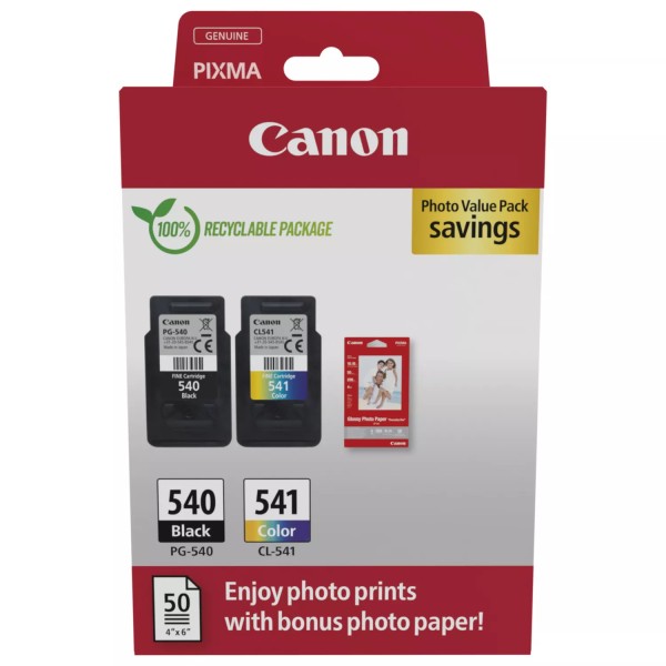 NEUOriginal Canon 5225B013 / PG-540 CL 541 Tinte Multipack black + color PVP 8 ml 180pg+180pg