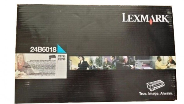 Original Lexmark 24B6018 Toner cyan 18.000 Seiten