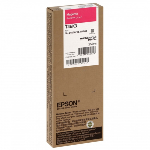 Original Epson C13T46K340 / T46K3 Tinte magenta 250 ml