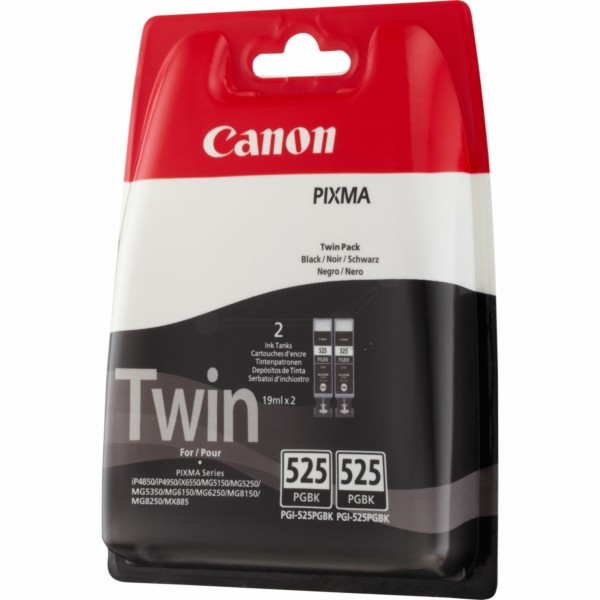 NEUOriginal Canon 4529B017 / PGI-525 PGBK Tinte black pigmentiert Doppelpack Blister 19 ml 323 Seite