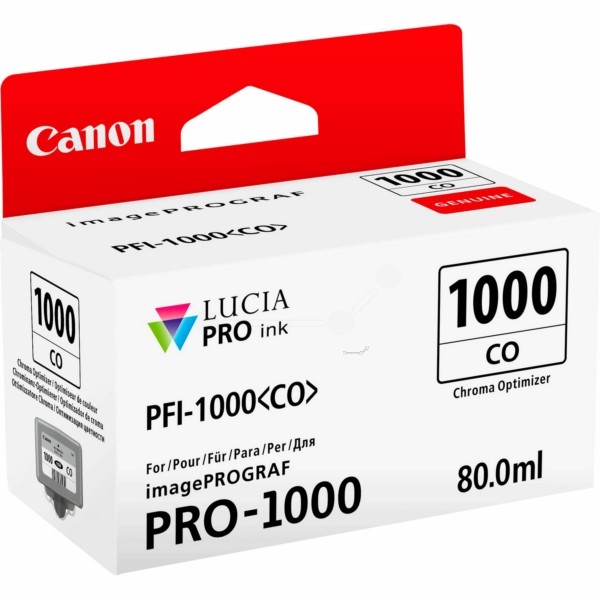 Original Canon 0556C001 / PFI-1000 CO Tintenpatrone Chroma Optimizer 80 ml 680 Seiten