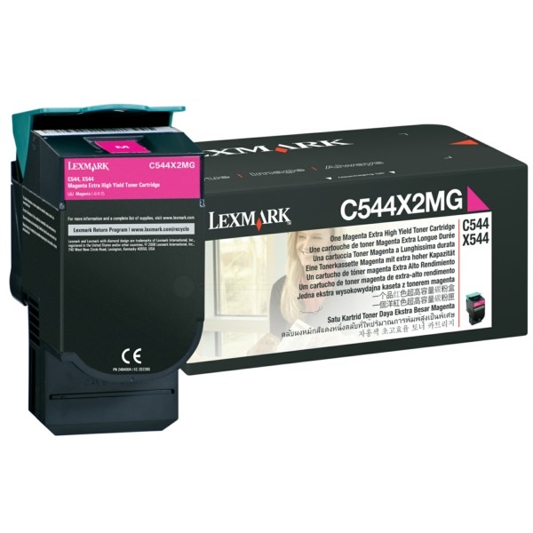 Original Lexmark C544X2MG Toner magenta 4.000 Seiten