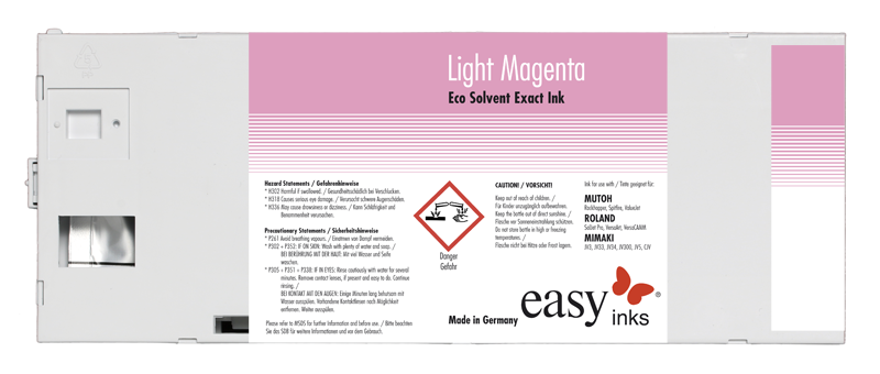 Inchiostro Eco-Solvente Easy Exact 3 – Giallo, Bottiglia VB-115-A46 (ESP3-500-Y), Nuovo