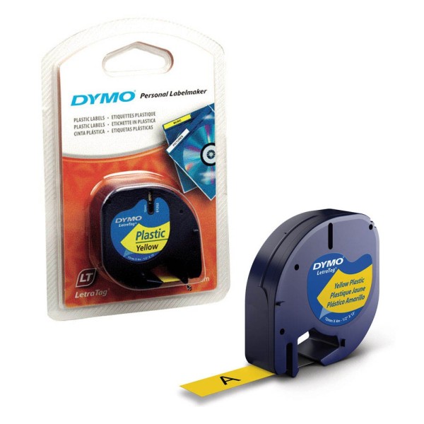 Original Dymo 91222 / S0721670 DirectLabel-Etiketten Polyester gelb 12mm x 4m