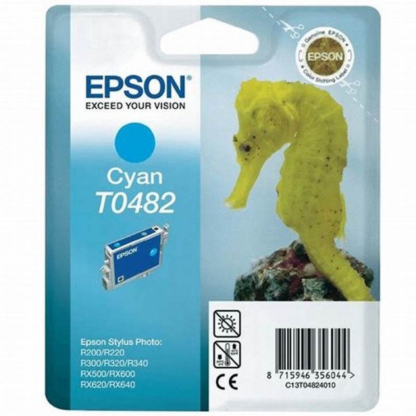 Original Epson C13T04824010 / T0482 Tinte cyan 13 ml 400 Seiten