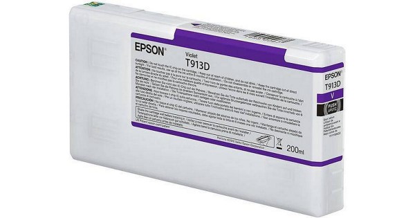 Original Epson C13T913D00 / T913D Tinte violett 200 ml