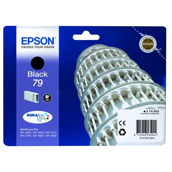 Original Epson C13T79114010 / 79 Tintenpatrone schwarz 14,4 ml 900 Seiten