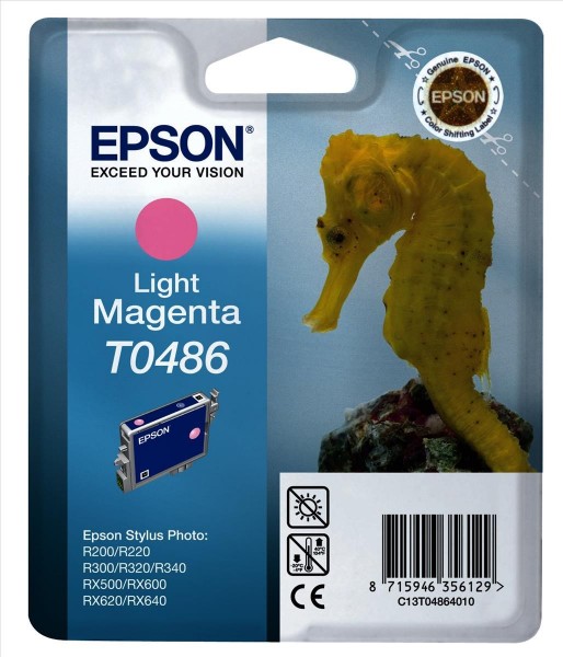 Original Epson C13T04864010 / T0486 Tinte photo magenta 13 ml 400 Seiten