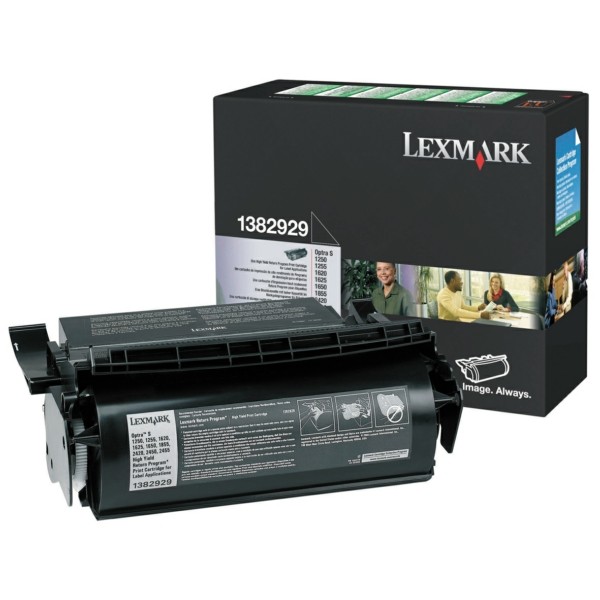 Original Lexmark 1382929 Tonerkartusche schwarz return program für Etiketten 17.600 Seiten