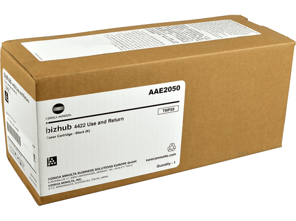 Original Konica Minolta AAE2050 / TNP-59 Toner return program 25.000 Seiten