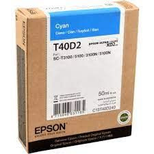 Original Epson C13T40D240 / T40 Tinte cyan 50 ml