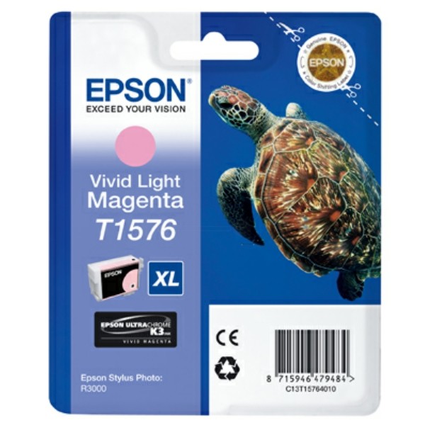 Original Epson C13T15764010 / T1576 Tintenpatrone magenta hell 25,9 ml