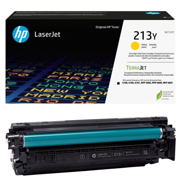 Original HP W2132Y / 213Y Toner yellow extra High-Capacity 12.000 Seiten