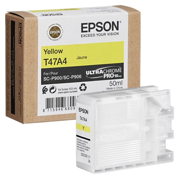 Original Epson C13T47A400 / T47A4 Tinte yellow 50 ml