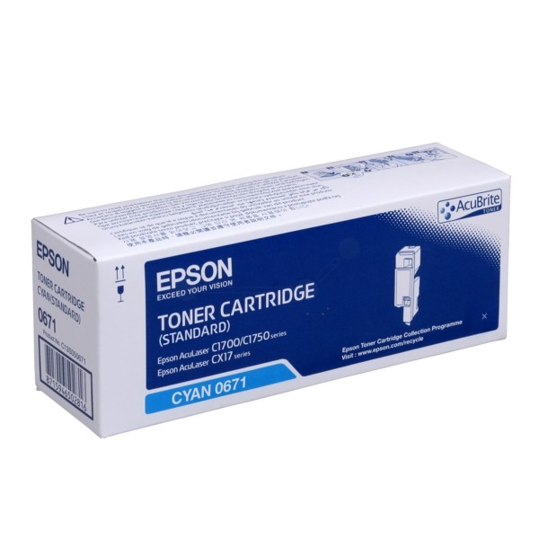 Original Epson C13S050671 / 0671 Toner cyan 700 Seiten