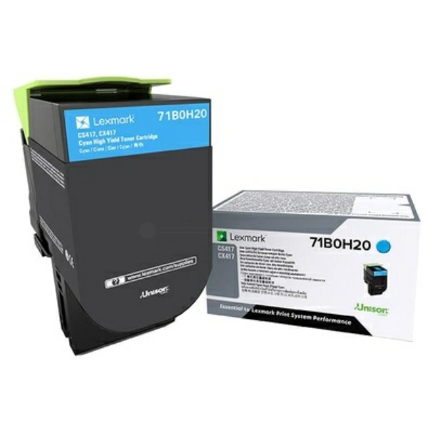 Original Lexmark 71B0H20 Toner-Kit cyan 3.500 Seiten