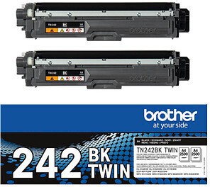 Original Brother TN-242BKTWIN Toner black Doppelpack 2.500 Seiten