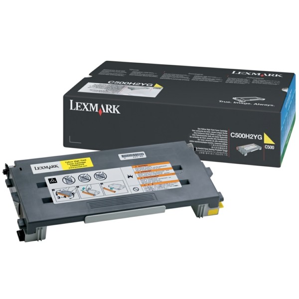 Original Lexmark C500H2YG Toner gelb 3.000 Seiten