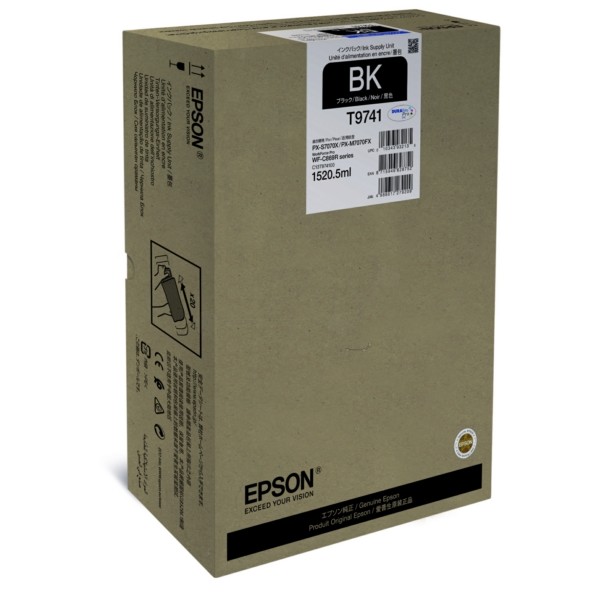Original Epson C13T974100 / T9741 Tintenpatrone schwarz 1520,5 ml 86.000 Seiten