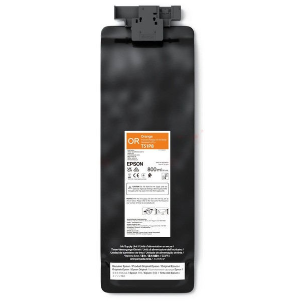 NEUOriginal Epson C13T51P800 / T51P8 Tinte orange 800 ml
