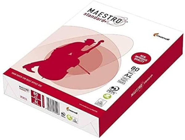 Kopierpapier Maestro standard+ A4 80g, 1 Palette (100.000 Blatt)