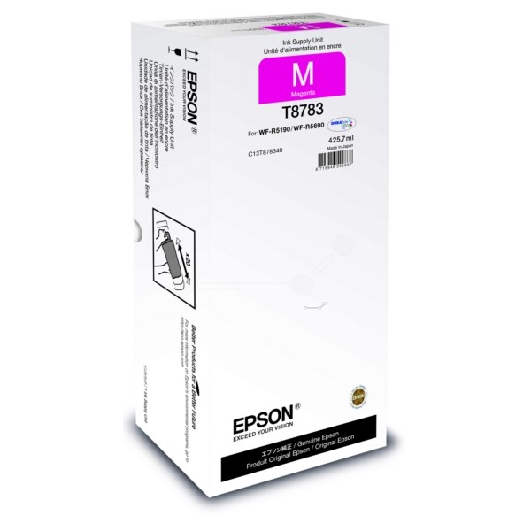 Original Epson C13T878340 / T8783 Tintenpatrone magenta 425,7 ml 50.000 Seiten
