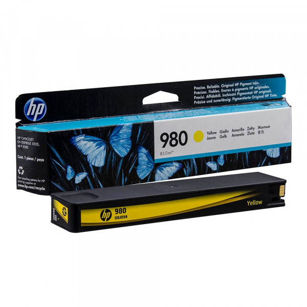 Original HP D8J09A / 980 Tinte yellow 83 ml 6.600 Seiten