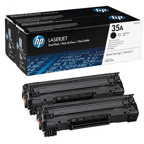 Original HP CB435AD / 35A Toner black Doppelpack 1.500 Seiten