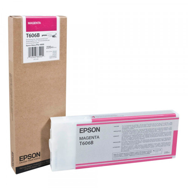 Original Epson C13T606B00 / T606B Tinte magenta 220 ml