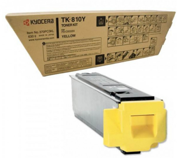 Original Kyocera 370PC3KL / TK-810Y Toner yellow 20.000 Seiten