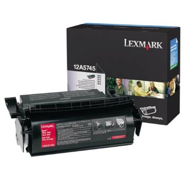 Original Lexmark 12A5745 Tonerkartusche schwarz 25.000 Seiten