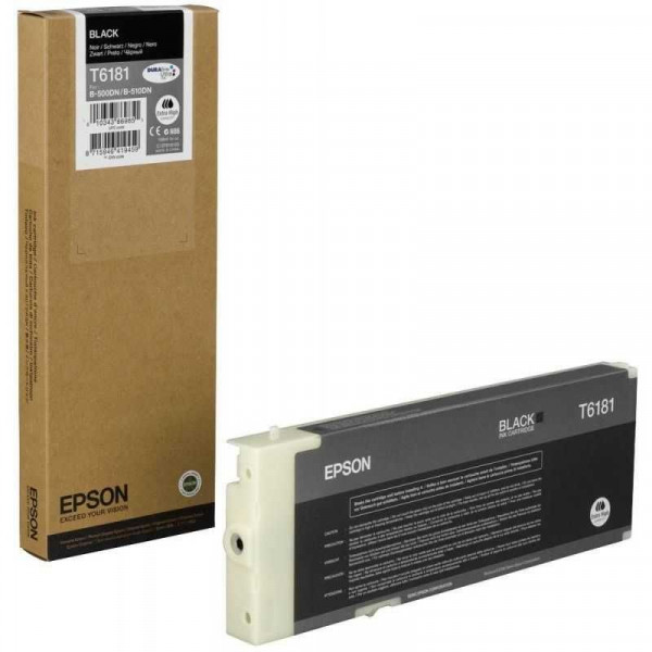 Original Epson C13T618100 / T6181 Tinte black High-Capacity 198 ml 8.000 Seiten