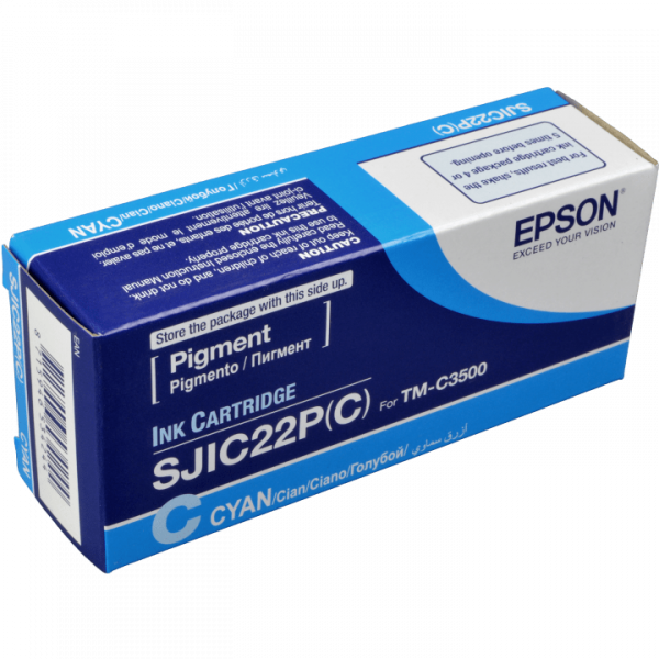 Original Epson C33S020602 / SJIC22PCTinte cyan 32,5 ml