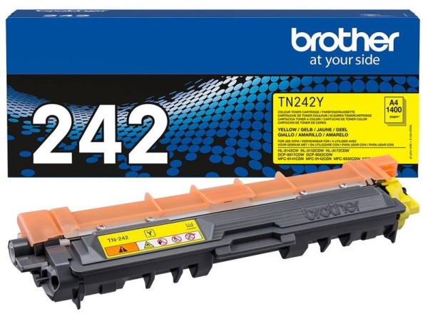 Original Brother TN-242Y Toner yellow 1.400 Seiten