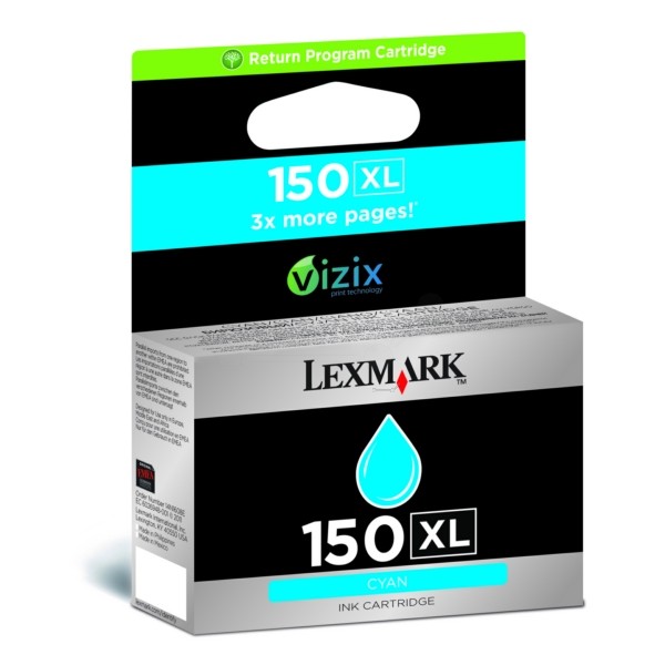 Original Lexmark 14N1615E / 150XL Tinte cyan High-Capacity return program 700 Seiten