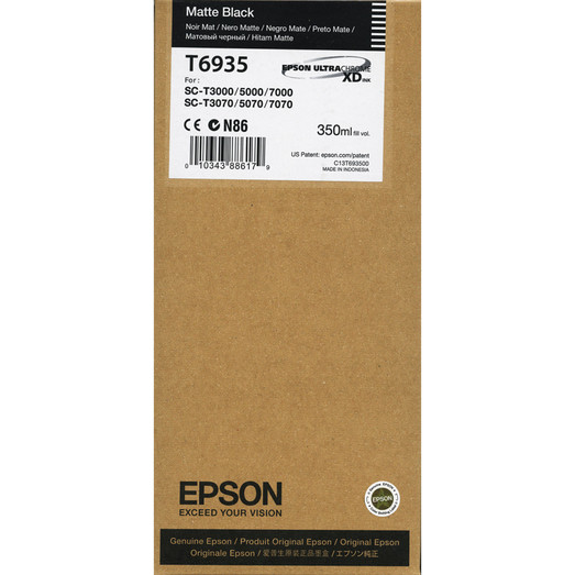 Original Epson C13T693500 / T6935 Tinte matt black 350 ml