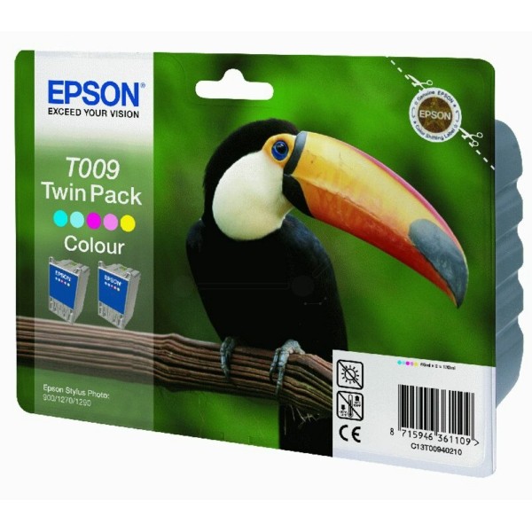 Original Epson C13T00940210 / T009 Tintenpatrone color Doppelpack 66 ml 330 Seiten