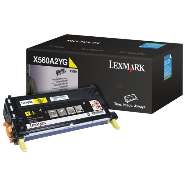 Original Lexmark X560A2YG Tonerkartusche gelb 4.000 Seiten