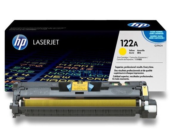 Original HP Q3962A / 122A Toner yellow 4.000 Seiten