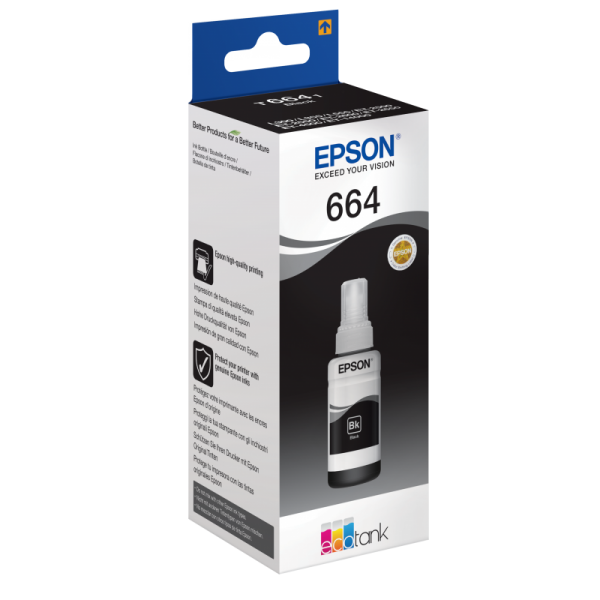Original Epson C13T664140 / 664 Tinte black 70 ml 4.000 Seiten