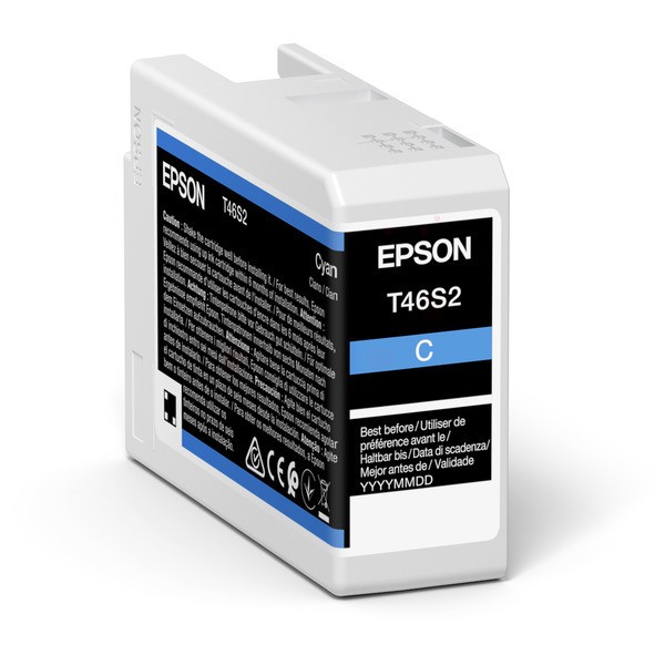 Original Epson C13T46S200 / T46S2 Tintenpatrone cyan 25 ml