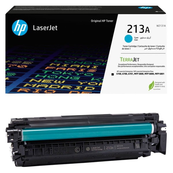 Original HP W2131A / 213A Toner cyan 3.000 Seiten