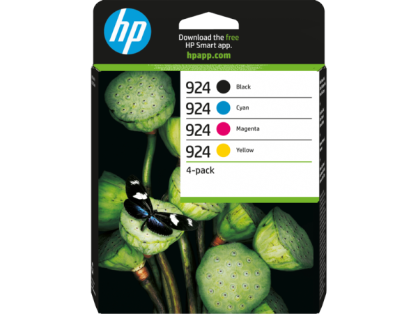 NEUOriginal HP 6C3Z1NE / 924 Tinte Multipack Bk,C,M,Y 500pg + 3x400pg